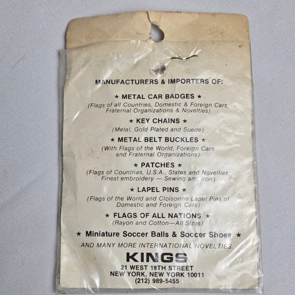 Vintage King's Patches Lion Sew On Patch, Embroidery, 4" x 3", 70s/80s NOS New - Picture 3 of 6